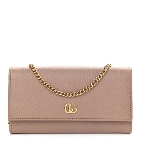 gucci petite marmont wallet on a chain porcelain rose|genuine Gucci women wallet.